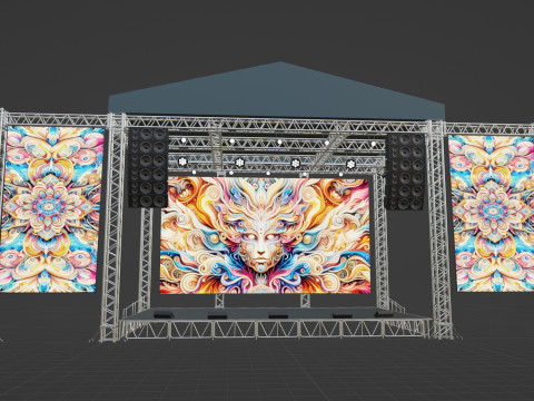 Concert Stage 04 Model 3D