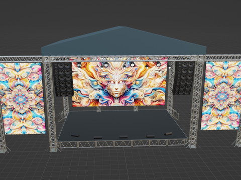 Concert Stage 04 Model 3D