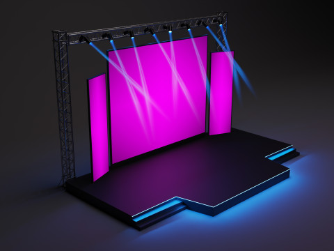 Event stage design 01 3Dモデル
