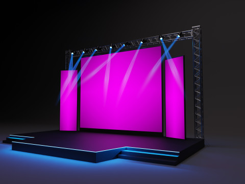 Event stage design 01 3D 模型