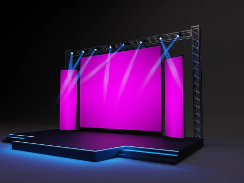 Event stage design 01 3D Model