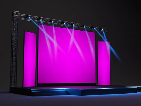Event stage design 01 3D Model