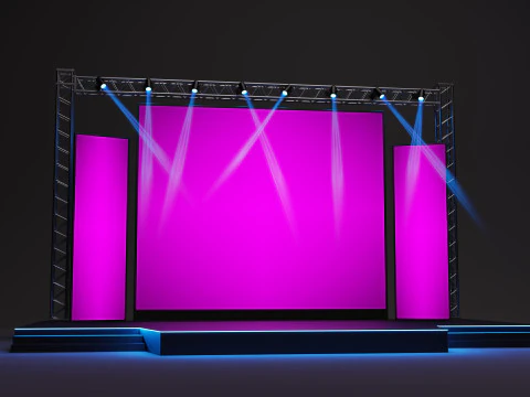 Event stage design 01 3D Model