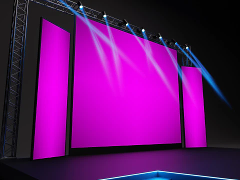 Event stage design 01 3D Model