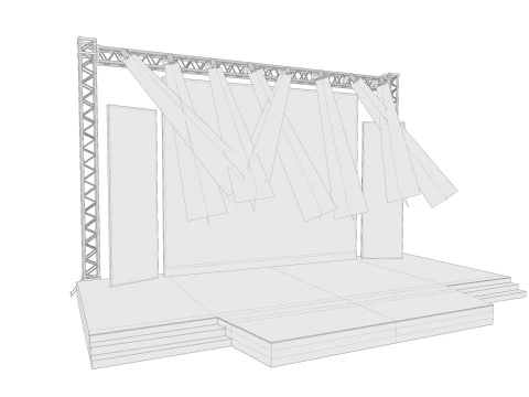 Event stage design 01 3D Model