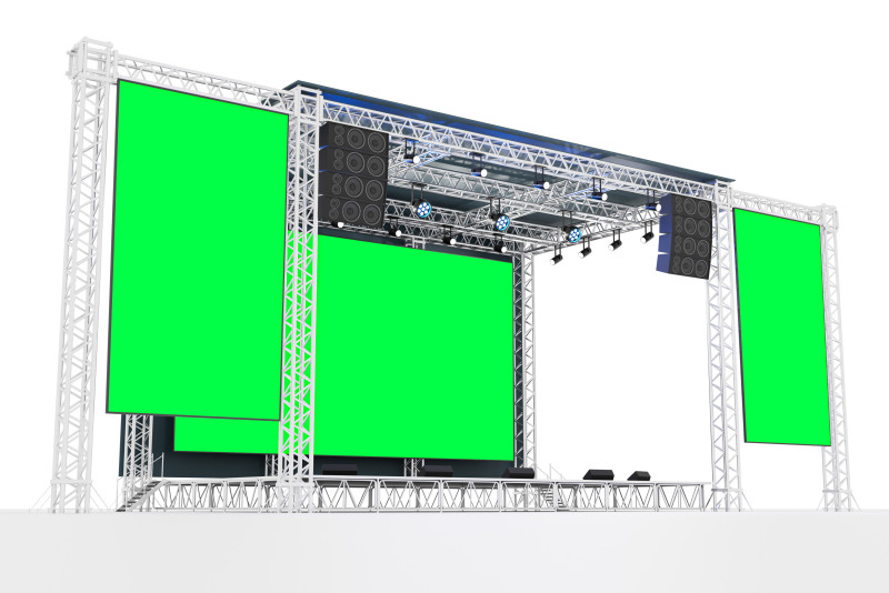 Concert Stage 06 3D Model .c4d .max .obj .3ds .fbx .stl .blend 