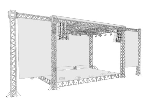 Concert Stage 06 3D Model