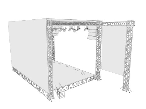 Concert Stage 06 3D Model