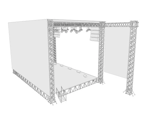 Concert Stage 06 3D Model