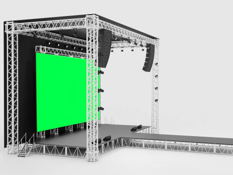 Concert Stage 07 3D Model