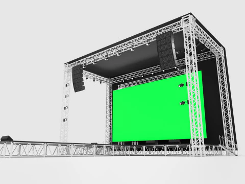 Concert Stage 07 3D Model