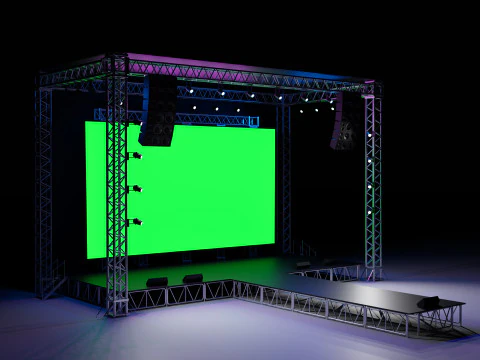 Concert Stage 07 3D Model
