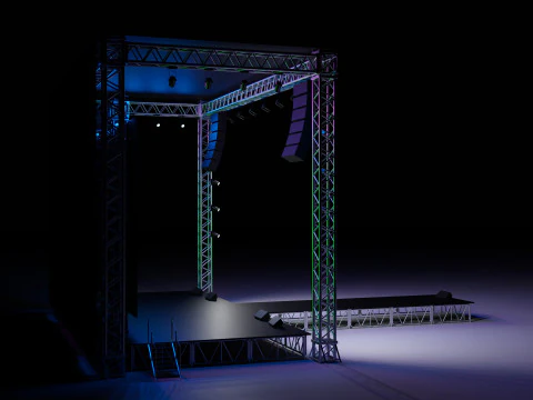 Concert Stage 07 3D Model