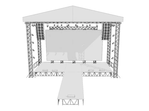 Concert Stage 07 3D Model
