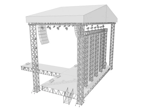Concert Stage 07 3D Model