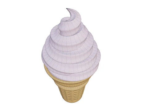 アイスクリームコーン01 3Dモデル