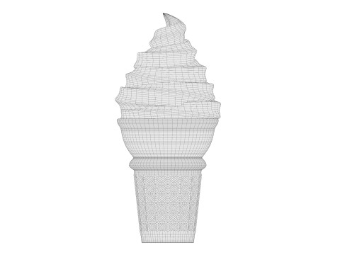 Ice Cream Cone 01 3Dモデル