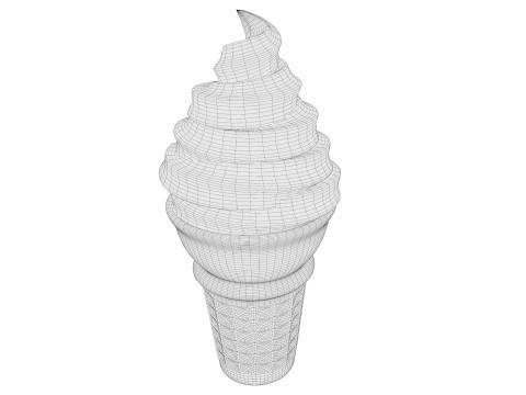 Ice Cream Cone 01 3Dモデル