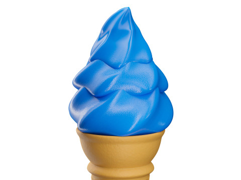 Ice Cream Cone 02 3D 모델