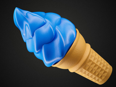 Ice Cream Cone 02 3D 모델