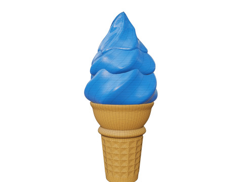 Ice Cream Cone 02 3D 모델