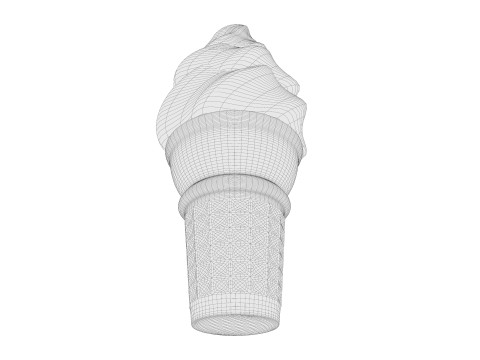 Ice Cream Cone 02 3D 모델