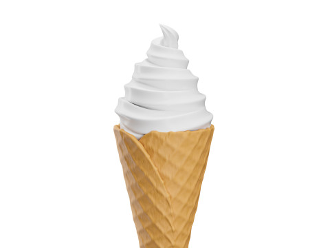 Ice Cream Cone 03 3D Model