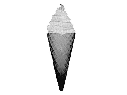 Ice Cream Cone 03 3D Model