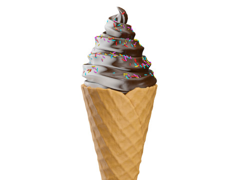 Ice Cream Cone 04 3D Модель