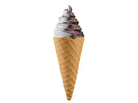 Ice Cream Cone 04 3D Model