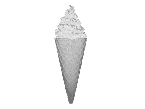 Ice Cream Cone 04 3D Модель