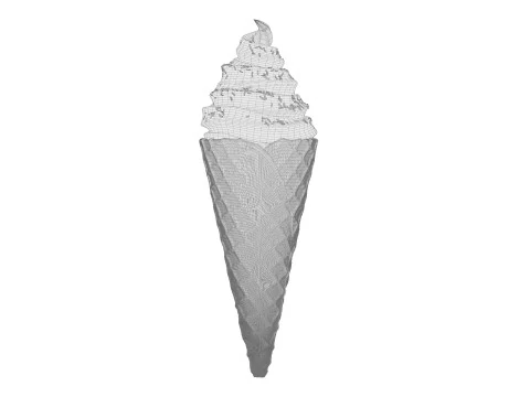Ice Cream Cone 04 3D Model