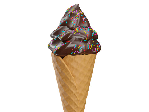 Ice Cream Cone 05 3D 모델