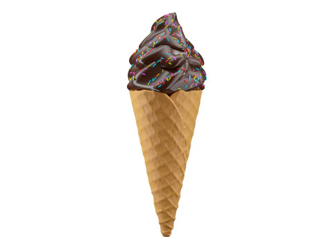 Ice Cream Cone 05 3D Model