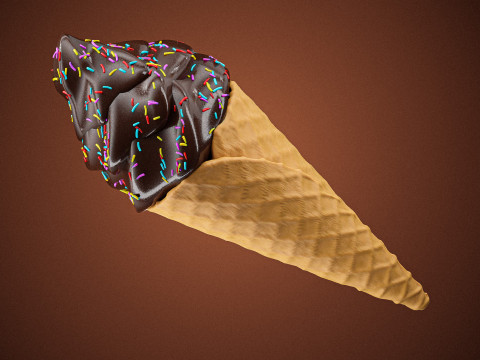 Ice Cream Cone 05 3D 모델