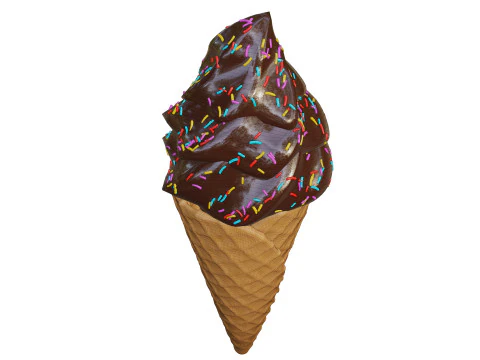 Ice Cream Cone 05 3D Model