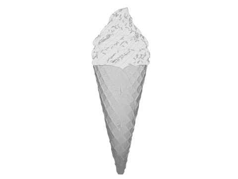 Ice Cream Cone 05 3D Model