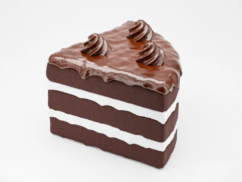 Chocolate Cake 01 3D Model