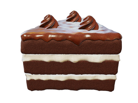 Chocolate Cake 01 3Dモデル