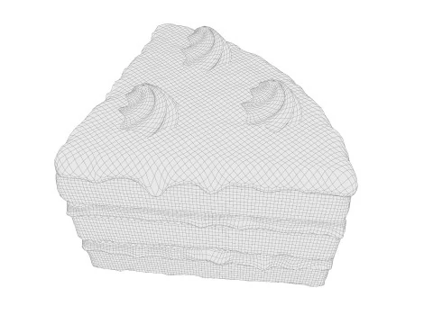 Chocolate Cake 01 3D Model