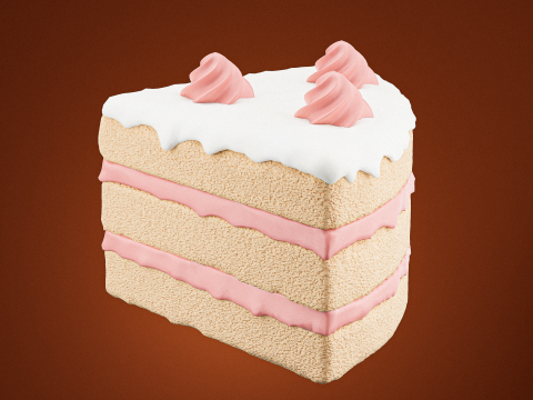 Cake 02 3D Model