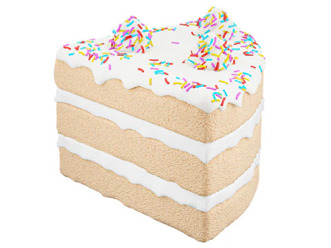 G&acirc;teau 03 Modèle 3D