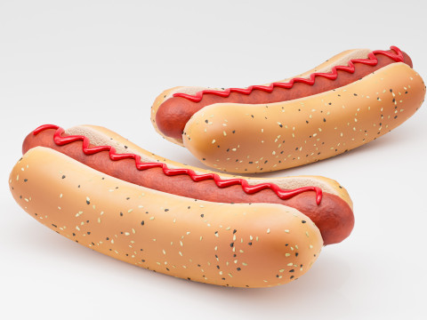 Hot dog 01 3D 모델