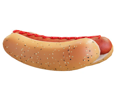 Hot-dog 01 Modello 3D