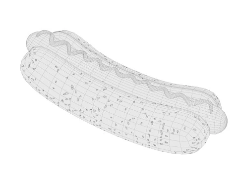 Hot-dog 01 Modello 3D