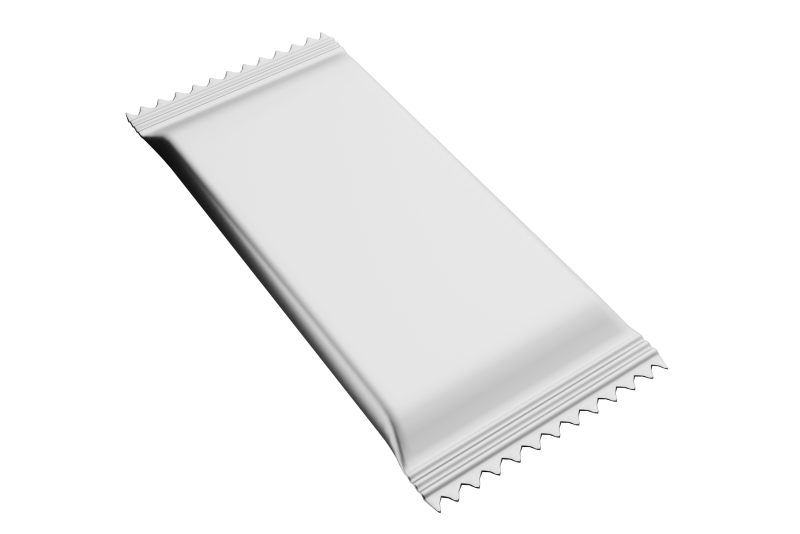 Chocolate package blank mockup Modelo 3D .c4d .max .obj .3ds .fbx .stl .blend 