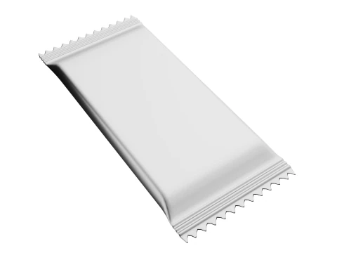 チョコレートパッケージの空白のモックアップ 3Dモデル