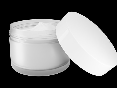 Cream Jar 01 3Dモデル