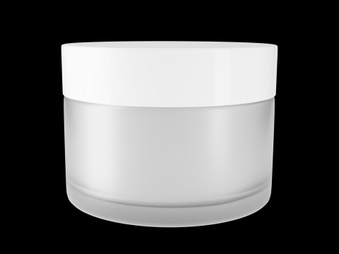 Cream Jar 01 3Dモデル
