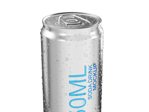 Sodacan 250ml Water Drops 3Dモデル